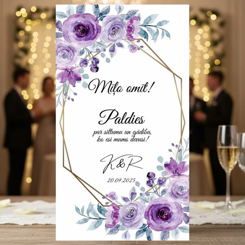 Personalizēta dzēriena etiķete kāzām #6